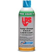 LPS Food Grade Chain Lubricant, w/DETEX, Water-Resistant, Aerosol, 12 wt oz