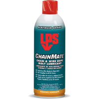 LPS Chain & Wire Rope Lubricant, Moly-Fortified, 11 wt oz, Black, ChainMate Series