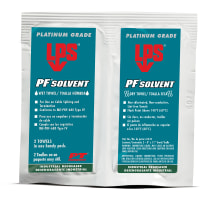 LPS Solvent / Degreaser, PF Solvent, 1 wet, 1 dry wipe packet