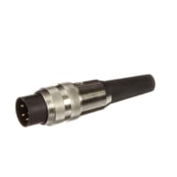 Lumberg Connector circular din plug 4 cont ip40 mates with KFR KFV KGR KGV KV, SV Series