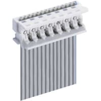 Lumberg Conn, Rect, Micromodul, Cable Socket, 12 Cont, IDC, 1.27mm Pin-Spng, 28-26 AWG, 2 Rows