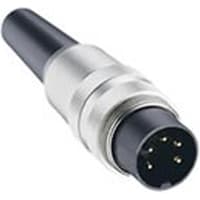 Lumberg Connector CuZn Nickeled (Velours Nickeled) Plug 7 IEC VDE Approved