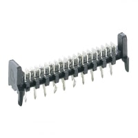 Lumberg TAB HEADER, WITH RETAINING HOOKS, SOLDER CONTACTS DUAL ROW STAGGERED