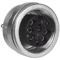 Lumberg Socket 8 0.75 sq. mm 5 A 60 VAC PA GF -3 pF 10.7 in.