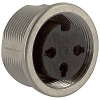 Lumberg Connector, IP68 Watertight Locking, 3, 5 A, 250 VAC, 10^13 Ohms, -2 pF, 9.2 mm