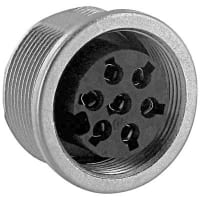 Lumberg Connector, IP68 Watertight Locking, 7, 5 A, 250 VAC, 10^13 Ohms, -2 pF, 9.2 mm