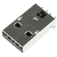 Lumberg Horizontal USB chassis plug Type A SMT