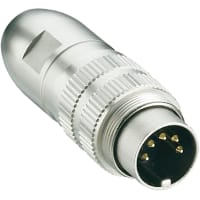 Lumberg Plug with threaded joint and solder terminals, shielded at 360