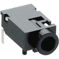 Lumberg Jack chassis socket, 3.5 mm, angular version