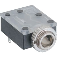 Lumberg Jack chassis socket, 3.5 mm, angular version