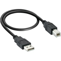 Lumberg USB 2.0 connecting cable, type A plug to type B plug