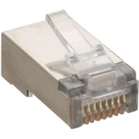 Lumberg Modular plug, 8p8c (RJ45), with locking latch and shielding, piercing technolog