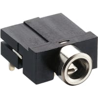 Lumberg Jack chassis socket, 3.5 mm, angular version, for printed circuit boards