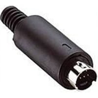 Lumberg MINIATURE PLUG, STRAIGHT VERSION, WITH BEND PROTECTION AND SOLDER TERMINALS