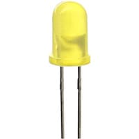 Lumex LED; Yellow;30mcd;0.232In.;T 1-3/4;150mA;2.1V;60deg;585nm;Diffused