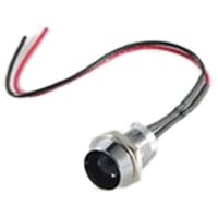 Lumex Optoelectronic, Indicator;Panel-Mount;LED;Yellow, 585nm;2.1V, 20mA;6" Wire Leads; B