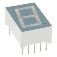 Lumex Display, 1-Digit, 3900 ucd (Typ.) @ 10 mA (Axial), 635 nm (Typ.), 0.56 in.