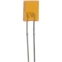 Lumex LED; 2X5mm Rectangular, Emit Amber, Amber Diffused Lens, 110 View Angle