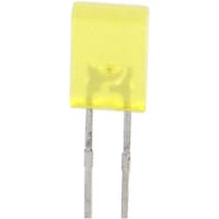 Lumex LED; Yellow;10mcd;2mmx5mm Rectangular;150mA;2.1V;110deg;585nm;Diffused