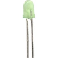 Lumex LED Green 20 mcd (Typ.) 3 mm 20 mA 2.1 V (Typ.) 5 V 555 nm 60 Deg GaP