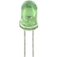 Lumex LED PCB Green 30 mcd (Typ.)Axial 0.232 in. T-1 3/4 150 mA (Max.) 105 mW