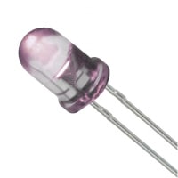 Lumex Pink LED, 5mm (T-1 3/4) Clear, Dome Lens Through Hole package