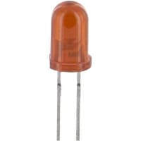 Lumex LED Red 80 mcd (Typ.) 0.232 in. T-1-3/4 150 mA (Max.) 5 V (Min.) -40 C