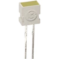 Lumex LED; Yellow;6mcd;4mmx6mm Rectangular;150mA;2.1V;100deg;585nm;Diffused;