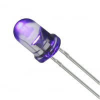 Lumex Purple LED, 5mm (T-1 3/4) Clear, Dome Lens Through Hole package