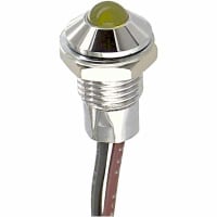 Lumex Indicator Panel Mount LED Mnt-Sz 0.323" Screw Yellow 2.1V Leads