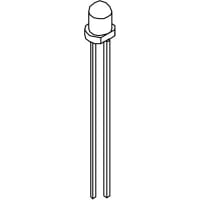 Lumex LED; T-3 mm LED 565nm Green Diffused, 12V