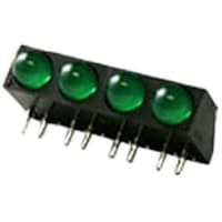 Lumex Indicator, LED PCB Thru-Hole Bulb T-3 mm Yellow Yellow Diffused Round Angl 60deg