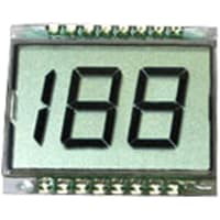 Lumex Displays LCD Character 2.5 Digits .5 in Character TN Transflective InfoVue Serie