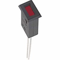 Lumex Indicator Panel Mount LED Mnt-Sz 0.258x0.177" Snap-In Red 2V Leads