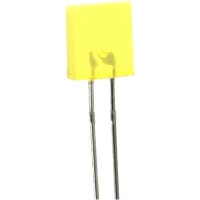 Lumex LED; Yellow;4mcd;2.5mmx7mm Rectangular;155mA;2.1V;110deg;585nm;Diffuse