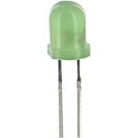 Lumex LED PCB Green 30 mcd (Typ.)Axial 0.224 in. T-4.7 150 mA (Max.) 105 mW