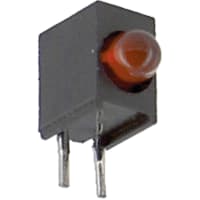 Lumex Indicator, LED PCB Thru-Hole Bulb T-3 mm Red Red Diffused Round Angl 60deg Single