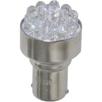 Lumex Lamp, LED; Ultra White; 48000 mcd (Axial); Single Contact Bayonet; Water Clear