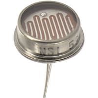 Luna Optoelectronics Photocell, 600 Kiloohms (Min.), 690 nm, 250 Vpeak (Max.), 500 mW at 25°, C, TO-8