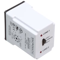 Macromatic Relay, SPDT, 10 A, 120, Duplex Alternating, 1/2 HP at 240 VAC, 1000 Megohms