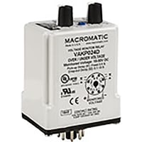 Macromatic Time Delay Relay, Voltage Monitor 110VDC 10A DPDT