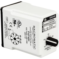 Macromatic Phase Monitoring Relay, 480 VAC, SPDT, 10A/277V, 8-Pin Octal, PAP Series