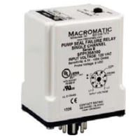 Macromatic Seal Monitoring Relay, 120 VAC, SPDT, 10A/240VAC, 8-Pin Octal, SFP Series