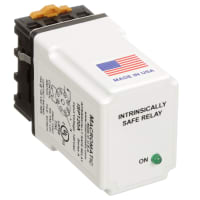 Macromatic Time Delay Relay, 10 A, 120 VAC, LED Indicator, Intrinsically Safe, ISP Series