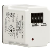 Macromatic Relay 10 A 120 VAC&frasl VDC 0.05 Sec. to 999 Hours Plug-in DPDT -28 °