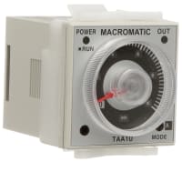 Macromatic Relay, E-Mech, Time Delay, Multi-Mode, ANALOG SET, 100-240VAC-24-240VDC, SPDT