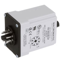 Macromatic Relay, E-Mech, Timing, On Delay, DPDT, Cur-Rtg 10A, Ctrl-V 24AC/DC, Vol-Rtg 240/