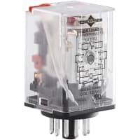 Macromatic Relay, General Purpose, Octal Terminals, LED, 120VAC, 10A, 3 Pole