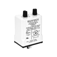 Macromatic RELAY, E-mech, Time Delay, On Delay, 120VAC/DC 10A DPDT, .05-5 sec, 8 pin