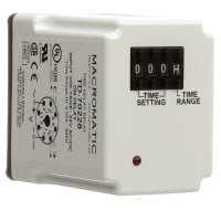 Macromatic Time Delay Relay, DPDT, On-Delay, 10 A, 8-Pin Octal, 0.05 to 900 hr, TD-7 Series